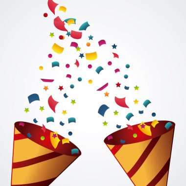 İyi ki doğdun tasarım. konfeti simgesi. kutlama kavramı