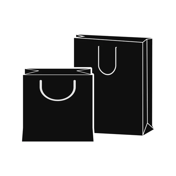 Design de compras. Ícone do saco de compras. conceito de venda — Vetor de Stock