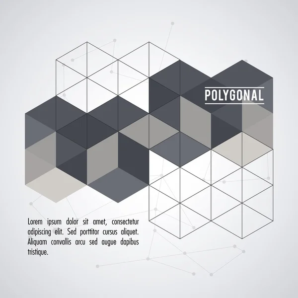 Design poligonal. Design de forma geométrica. , ilustração vetorial — Vetor de Stock