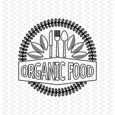 Organik gıda tasarım. sağlıklı gıda. Menü kavramı, vektör çizim