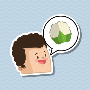 Organik gıda tasarım. sağlıklı gıda. Menü kavramı, vektör çizim