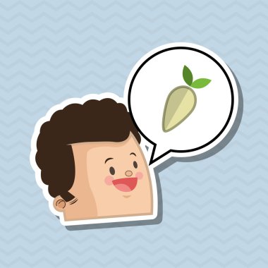 Organik gıda tasarım. sağlıklı gıda. Menü kavramı, vektör çizim