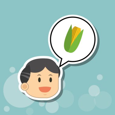 Organik gıda tasarım. sağlıklı gıda. Menü kavramı, vektör çizim