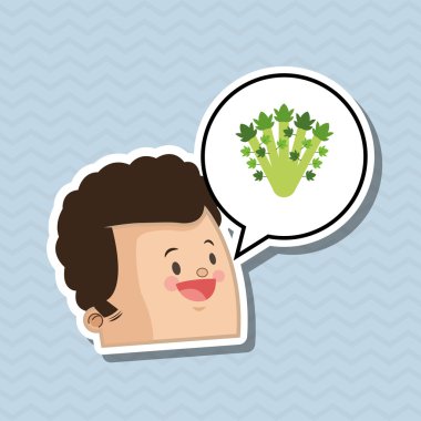 Organik gıda tasarım. sağlıklı gıda. Menü kavramı, vektör çizim