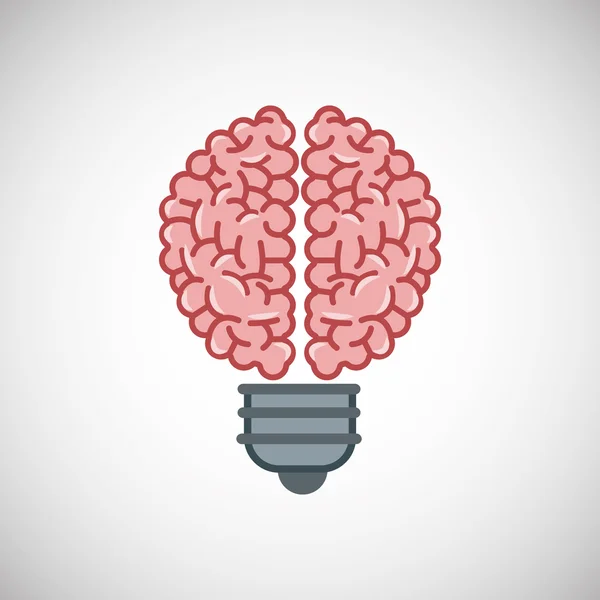 Creative design. Think concept. Mind icon — Stock Vector