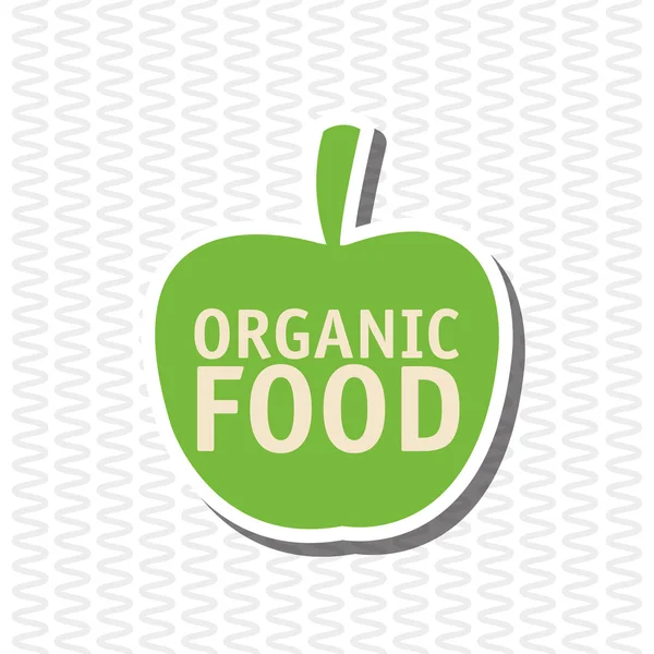 Дизайн органической пищи. здоровую пищу. концепция меню, векторная иллюстрация — стоковый вектор