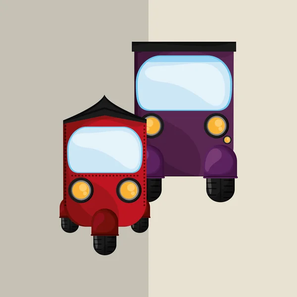 Ikonen för transport. Retro koncept. bilen illustration, redigerbara vektor — Stock vektor
