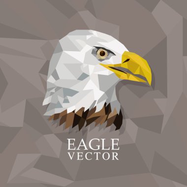 Hayvan tasarımı. Çokgen kavramı. Şekil ve Origami kutsal kişilerin resmi, vektör çizim