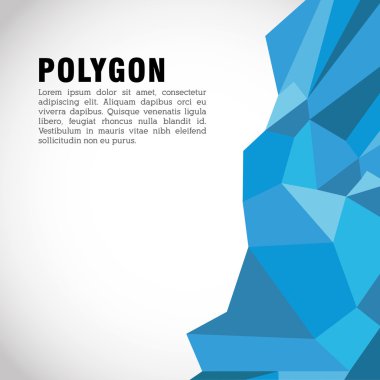 Poligonal tasarım. Geometrik şekil tasarım. , vektör çizim