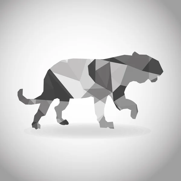 Animal design. Polygon concept. Shape and Origami icon, vector illustration — Stock Vector