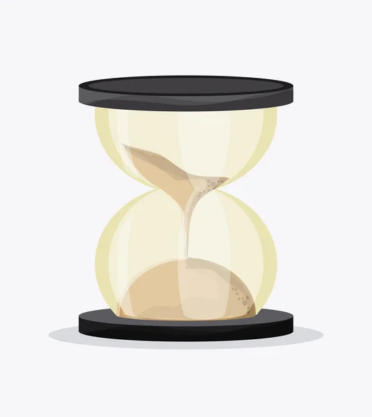 Clock design. white background. time concept, vector illustration — Stock Vector