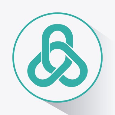 bağlantı simgesi tasarım. düz illüstrasyon. bağlantı kavramı