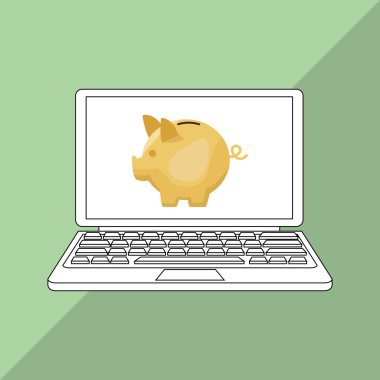 Para tasarım. Online ödeme. Mali madde