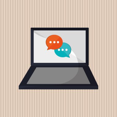 Teknoloji kavramı. ortam simgesi. iletişim kavramı