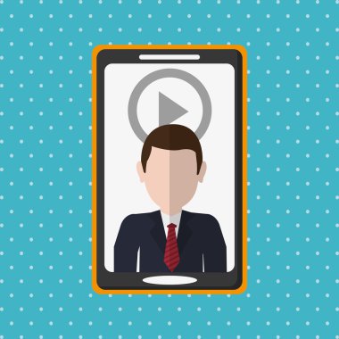 İş kavramı. akıllı telefon simgesi. iletişim kavramı