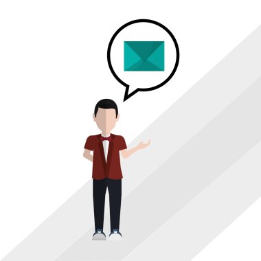 İş kavramı. ortam simgesi. iletişim kavramı