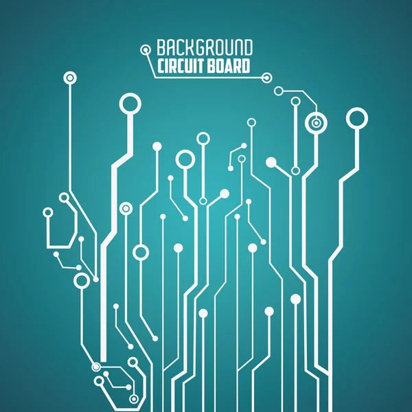 Circuit board design. technology and electronic concept — Stock Vector