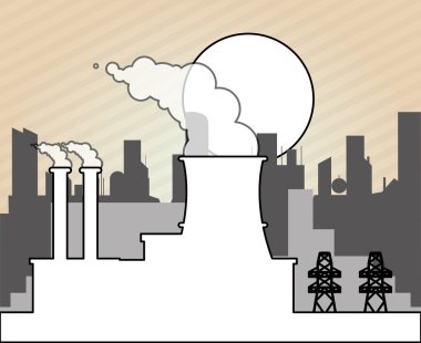 Endüstri tasarımı, bitki ve fabrika kavramı