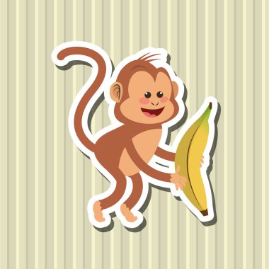 Maymun tasarım, hayvan ve karikatür kavramı