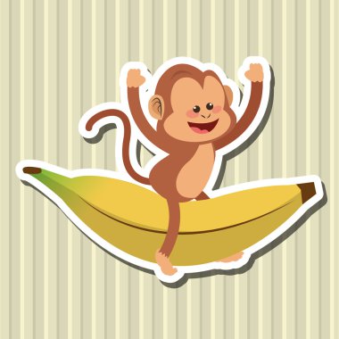 Maymun tasarım, hayvan ve karikatür kavramı