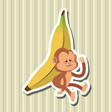 Maymun tasarım, hayvan ve karikatür kavramı