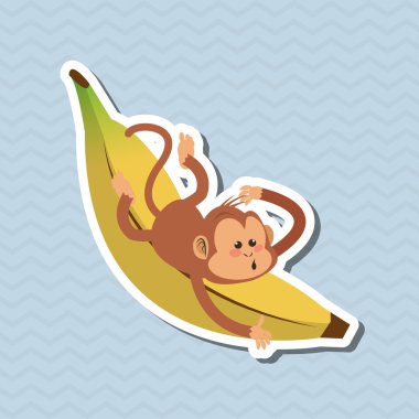 Maymun tasarım, hayvan ve karikatür kavramı