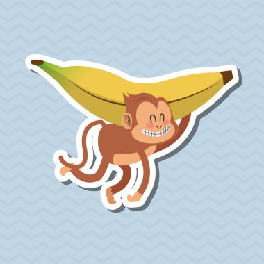 Maymun tasarım, hayvan ve karikatür kavramı