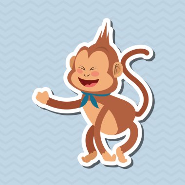 Maymun tasarım, hayvan ve karikatür kavramı