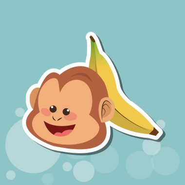 Maymun tasarım, hayvan ve karikatür kavramı