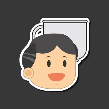 menü tasarımı, düz illüstrasyon