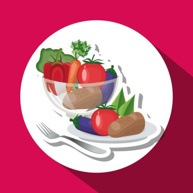 Sağlıklı gıda tasarım. Organik gıda. doğal ürün