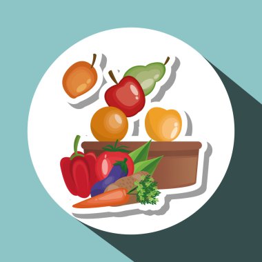 Sağlıklı gıda tasarım. Organik gıda. doğal ürün