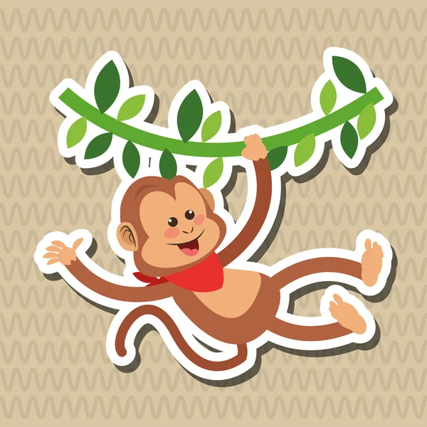 Maymun tasarım, hayvan ve karikatür kavramı