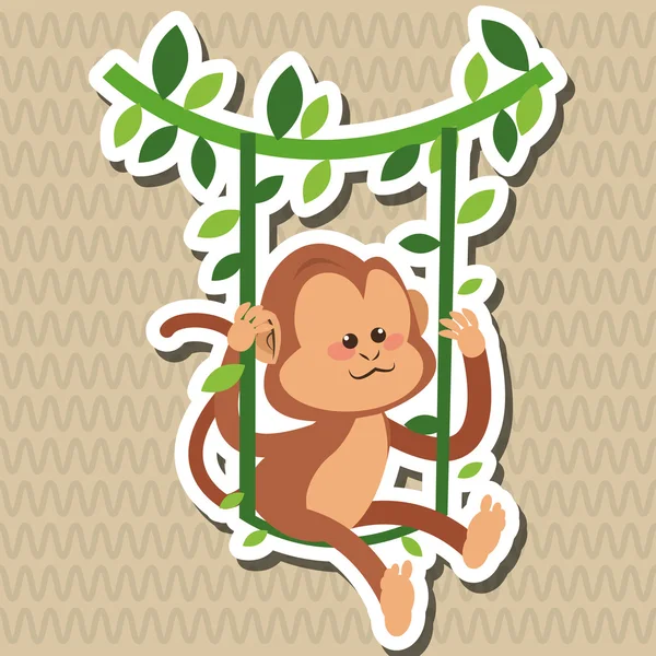 Maymun tasarım, hayvan ve karikatür kavramı