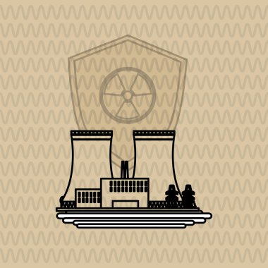 Endüstriyel güvenlik tasarım. Güvenlik simgesi. koruma kavramı