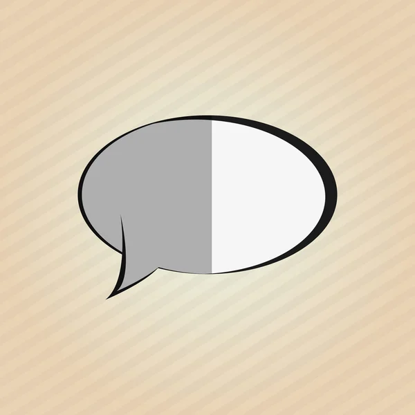 Design de comunicação. ícone de bolha. palestra e conceito cômico — Vetor de Stock