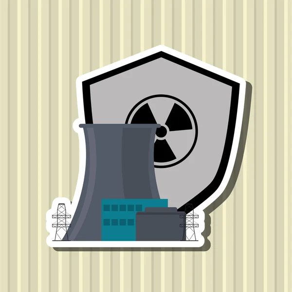 Industrial security design. safety icon. protection concept — Stock Vector