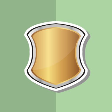 Güvenlik sistemi. kalkan kavramı. Uyarı illüstrasyon