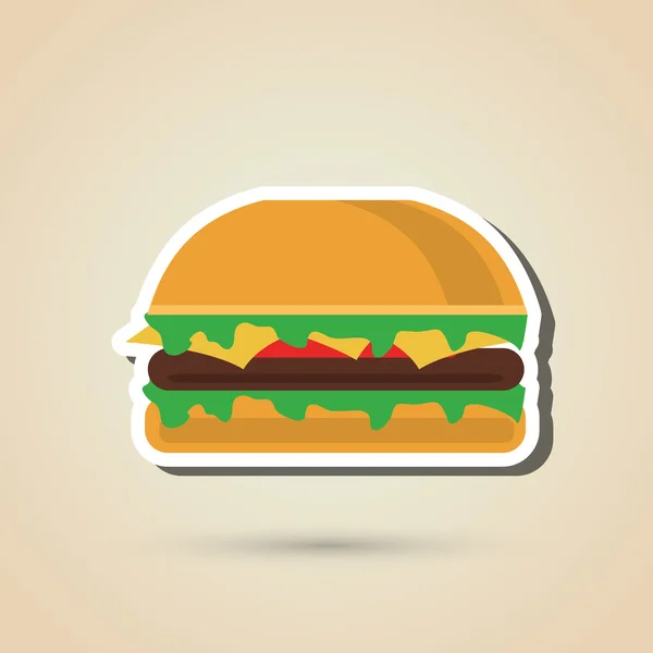 Sandwich-Design. Gesunde Ernährung. Menüleiste — Stockvektor