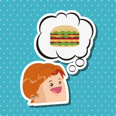 Sandviç tasarım. sağlıklı gıda kavramı. menü simgesini