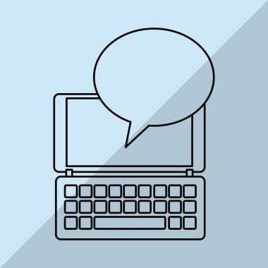 Smartphone tasarım. teknoloji simgesi. Online kavramı, vektör çizim