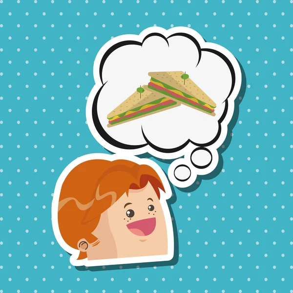 Sandviç tasarım. sağlıklı gıda kavramı. menü simgesini