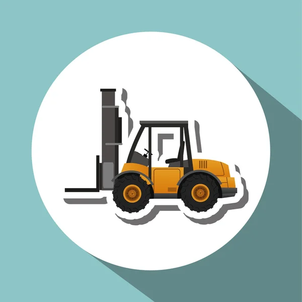 Under construction design. truck concept. repair icon, vector illustration — Stock Vector