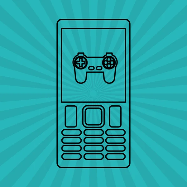 Smartphone ontwerp. het pictogram van de technologie. Online concept, vectorillustratie — Stockvector