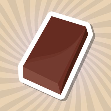 renkli çikolata tasarım, vektör çizim, tatlı ve lezzetli