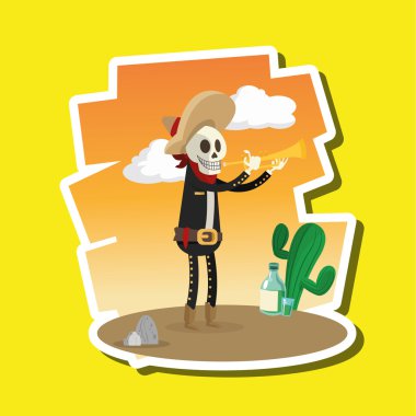 Meksika kültür tasarım, vektör çizim. Meksika simgeler