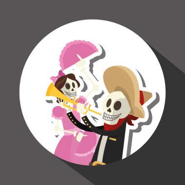 Meksika kültür tasarım, vektör çizim. Meksika simgeler