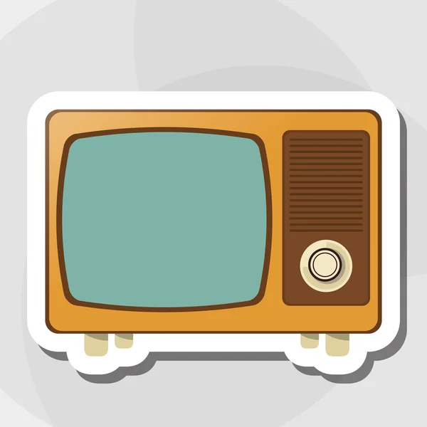 Retro tv kolorowy, ilustracji wektorowych — Wektor stockowy