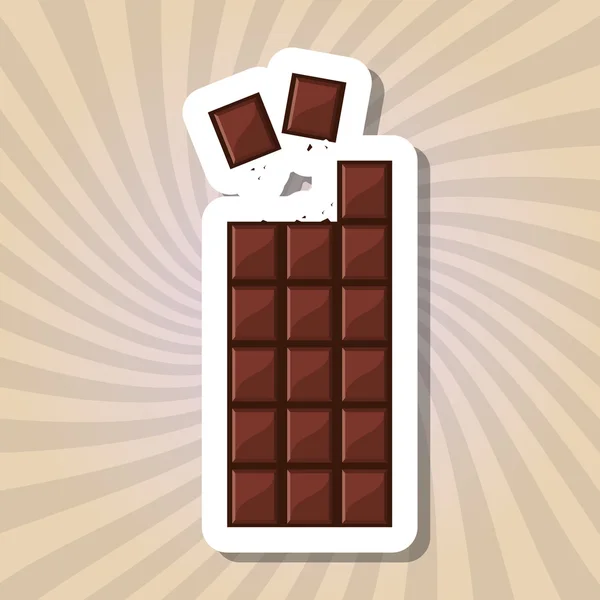 多彩的巧克力设计，矢量图，又香又甜 — 图库矢量图片