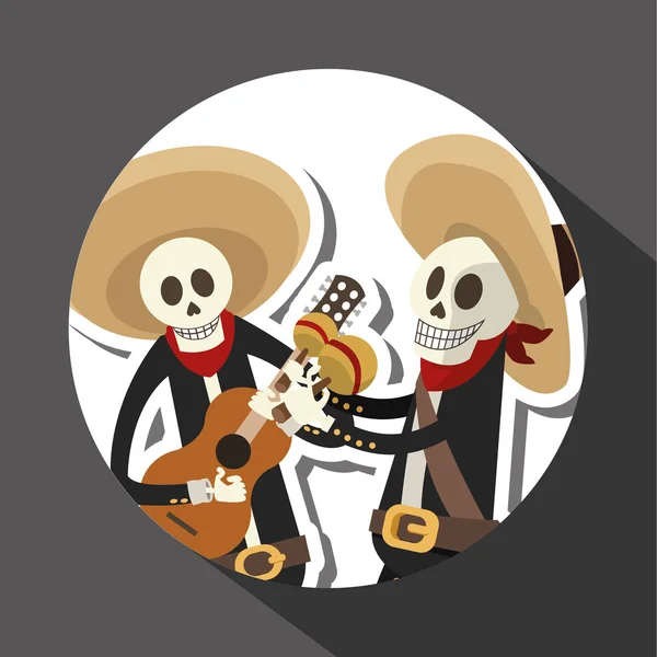 Diseño de la cultura mexicana, ilustración vectorial. iconos de México — Vector de stock